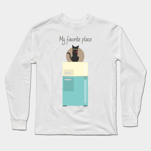 My Favorite Place Long Sleeve T-Shirt by BATKEI